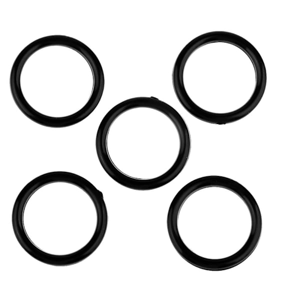 100 st Nylon BH-band Justerare Slider O Ring Underkläder Sömnad Hantverk Svart