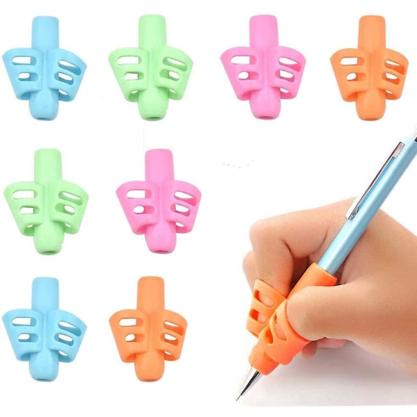 8 delar Blyertsgrepp, Blyertsgrepp Skrivhjälp, Skrivhjälp, Universal Pennhållare Grip Barn Fingergrepp Hållare Handskriftsverktyg för Pennbarn