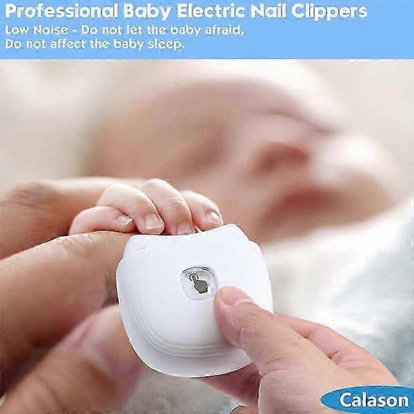 [RM] Electric Nail Clipper, 2-in-1 Clipping and Grinding Automatic Nail Clipper White