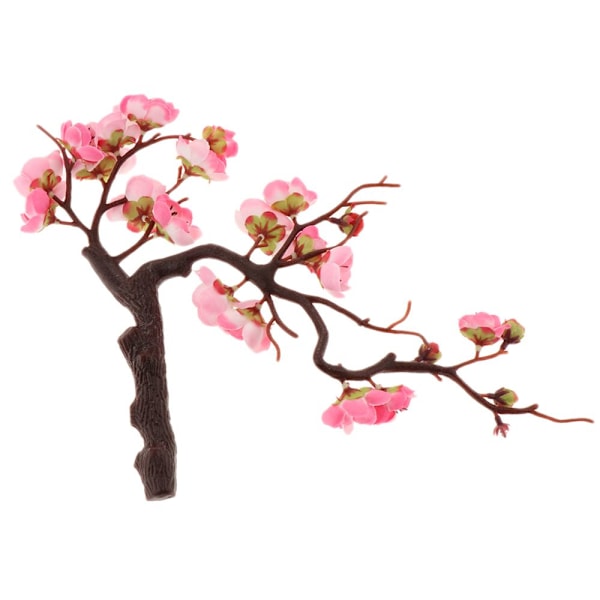 Falska konstgjorda plommonblommor inomhus bord utomhus dekor rosa