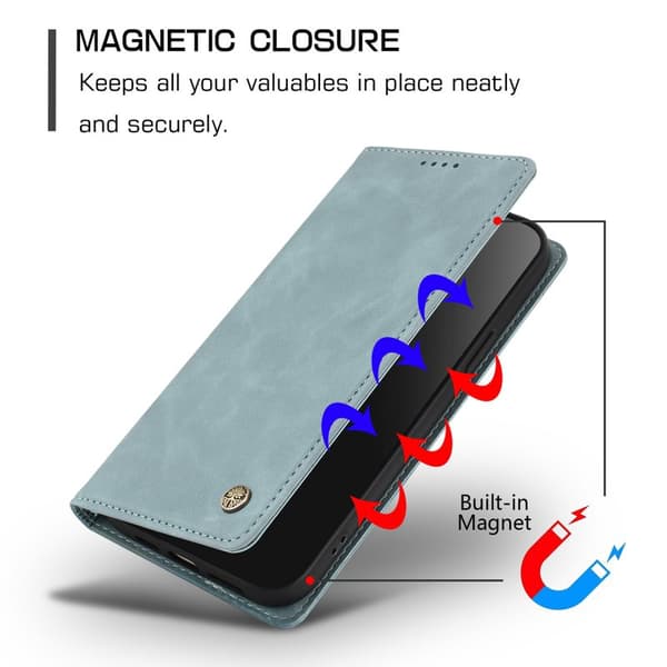 Wallet Case for Samsung Galaxy S26 Artificial Leather RFID - Lake Blue