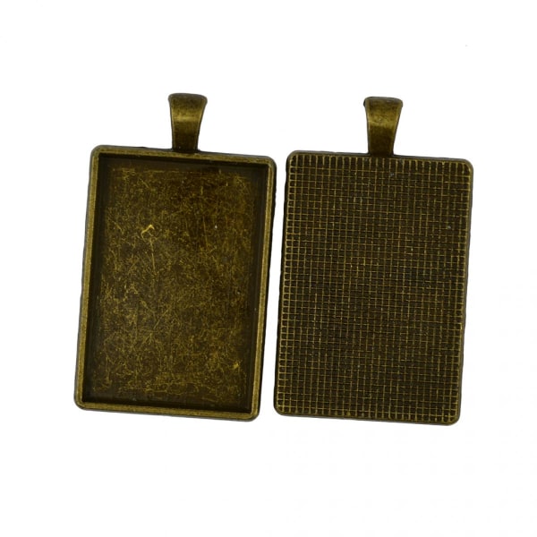St Cabochon Rektangulär Form 25x37mm Perfekt Tillbehör För Hänge