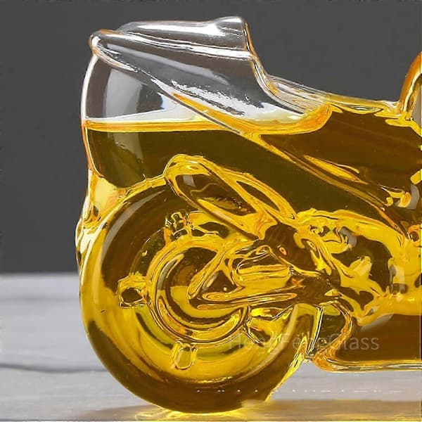 750 ml Motorcykel Whiskeykaraff med Intrikat Design, Idealisk Spritdisplaypresent för Förare