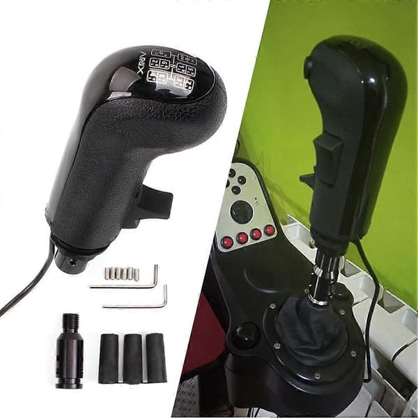 PC USB High Low Gear Simulator Shifter Knob til Logitech G923 G29 G27 G25 TH8A USB Gearskifteknop til ATS ETS2 HB043 Black