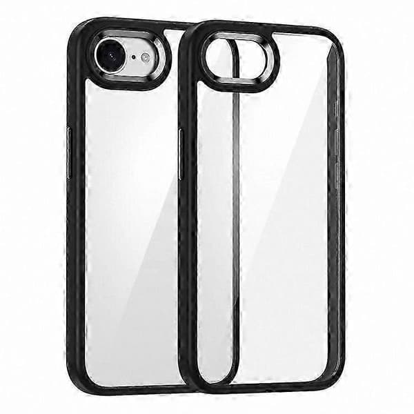 FULEXIN 16e Deksel, Anti-fall TPU + PC Krystallklart Telefondeksel Black