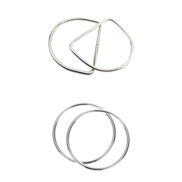 Läder D-ring för väskbeslag