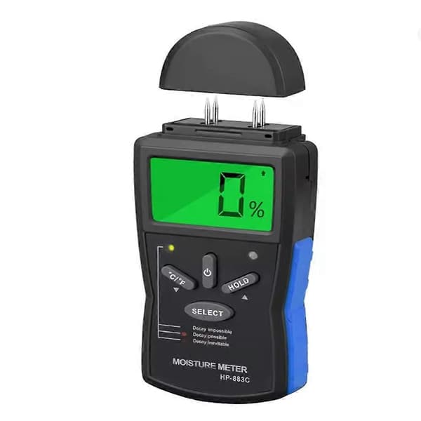 Digital träfuktmätare, 4 stift, hygrometer, elektrisk testare, mätverktyg, elektrom