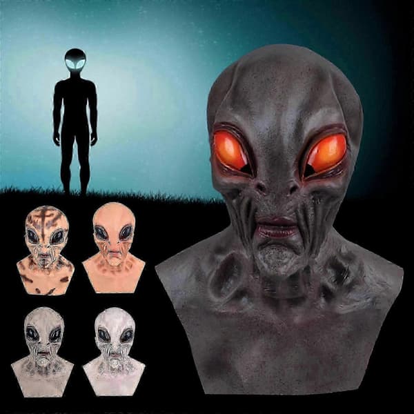 Fuld Ansigts Alien Maske til Halloween Kostumefester og Cosplay-arrangementer