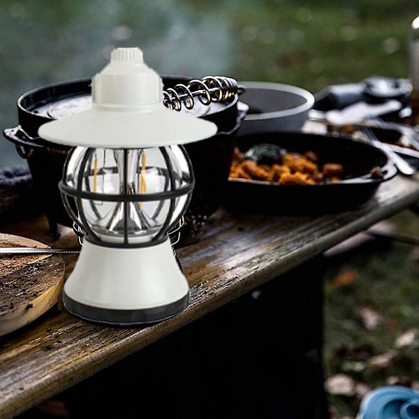 Campinglykta Batteridriven Led Campinglampa Vattentät Lykta white