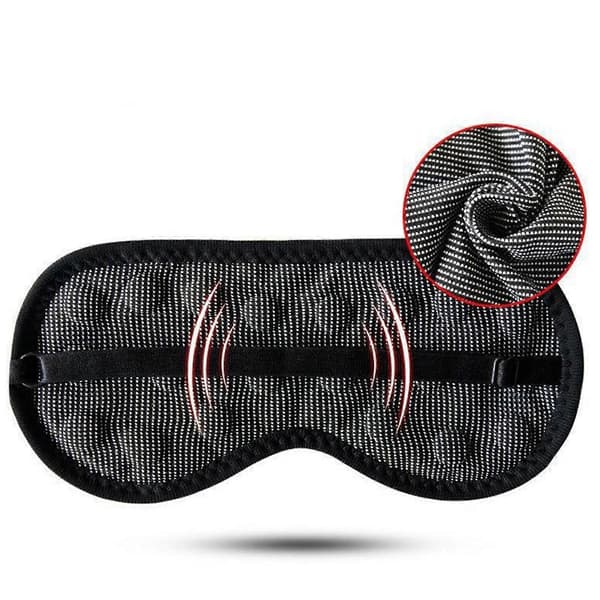 Genanvendelig magnetisk øjenmaske sovemasker til dyb søvn trykfri dækning åndbart design blokerer alt lys til dag sort Black