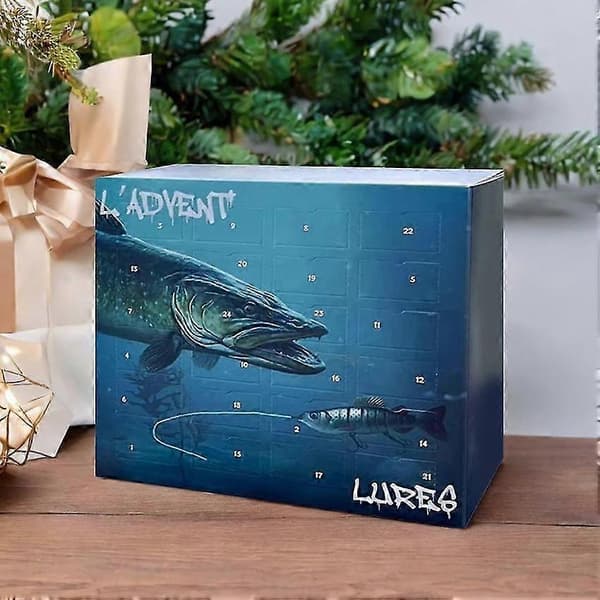 Fiskedrag och tillbehörsset 24 dagars julkalender present till pappa E