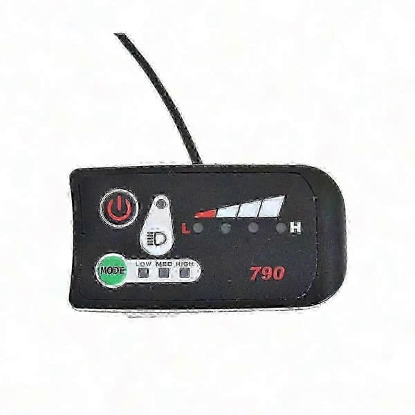 [RM]36V Elcykel Speedometer med LED Strømdisplay, 6km Booster, 790m Rækkevidde