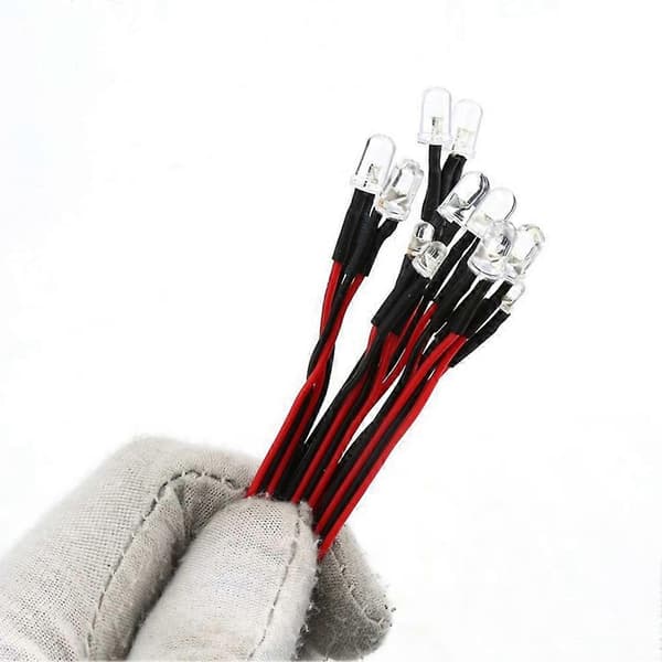 RC Bil 12 LED Lyssystem Kit Simulering Blinkende Lys til 1/10 1/8 RC Bil Lastbil Li Blue Red