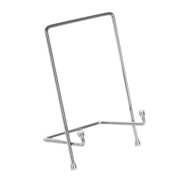 Staffli display trådhylla displayhylla bord böcker stativ silver s