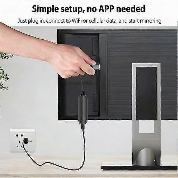 -C till HDMI iOS HD Trådlös Skärmspeglingsadapter Black