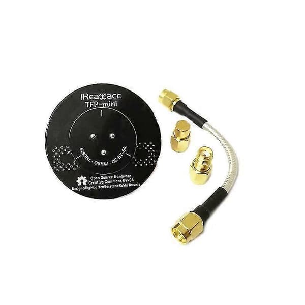 Realacc RHCP Pogoda Antenne + TFP-Mini Triple Feed Patch 45mm Sort 5.8G FPV Antenne Til FPV RC Drone