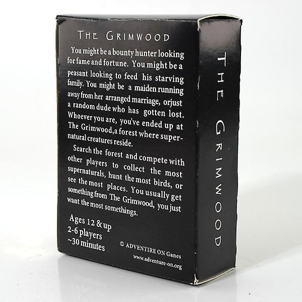 Grimwood-kortspelet Lite strategiskt Mycket kaotiskt kortspel 68 kort i standardpokerstorlek