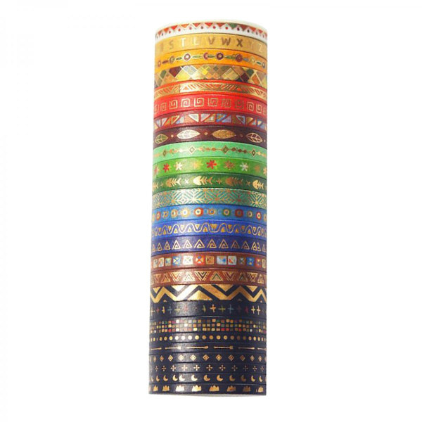 26 rullar Washi-tejp set ark dekorativ tejp för konst, DIY-hantverk, Bullet Journal-tillbehör, planerare