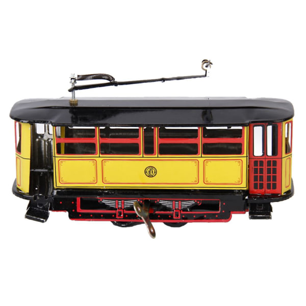 Vintage metall tåg stadståg fordon spårvagn modell leksak