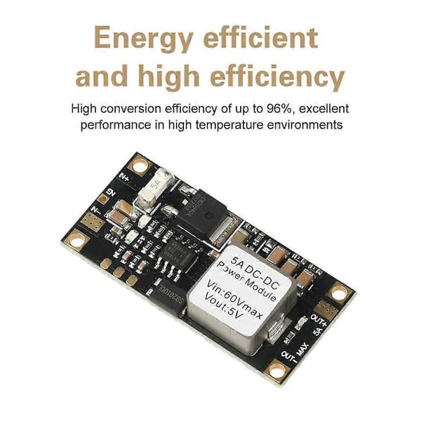 DC-DC 6.5V-60V til 12V Spændingsstabiliserende Step-Down Modul Mini-Lavprofil Buck Konverter Strømforsyning