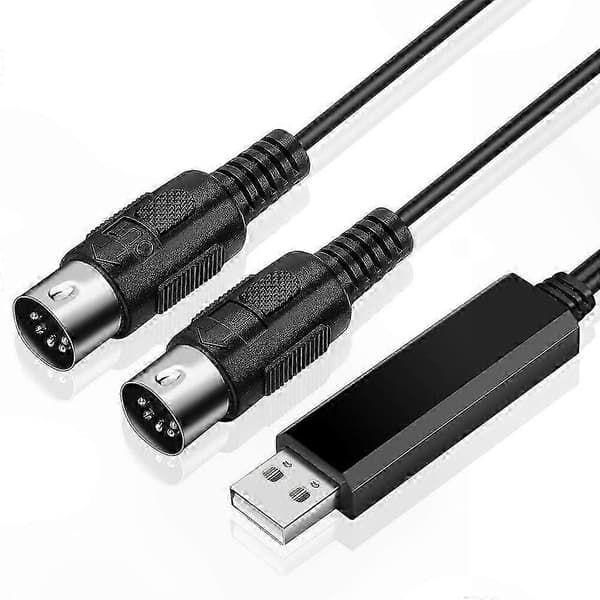 6,5 fod USB MIDI-kabelkonverter til pc til klaverkeyboard, studiebrug