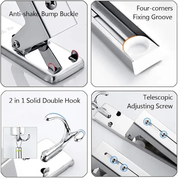 [RM]Microwave Wall Mount 304 Stainless Steel Shelf Bracket Foldable Extendable Stand for Microwave Oven