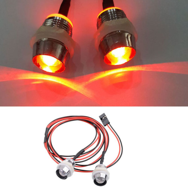 RC LED-lampa för 1/5 1/8 1/10 1/12 1/16 Modellbil Reservdelar 10mm