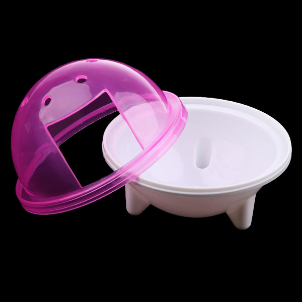 UFO hamster gerbil husdjur badrum bur bad sand spade leksak toalett rosa