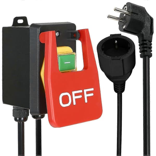 [RM]Emergency Stop Switch 220V Single Phase On/Off Switch 16A Safety Switch Push Button Switch for Quickl