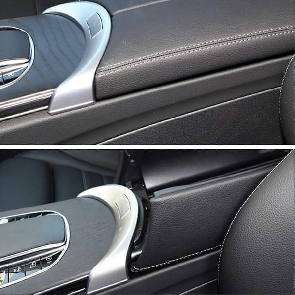 ABS+PC Mittkonsol Armstöd Knapp Trimskydd för Mercedes C GLC-Klass W205 W253 2015-2020