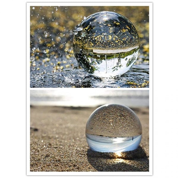 70mm kristallkula - fotografiboll - klarglaskula - dekorationskula