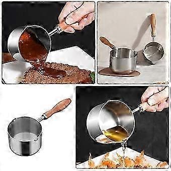 Husholdningskjele med håndtak Multifunksjonell melkegryte Melkesauspanne for koking av egg