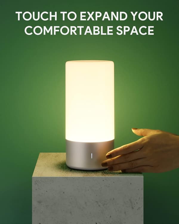 [RM]Table Lamp, LED Bedside Lamp with Touch Control, Adjustable Warm White Sale