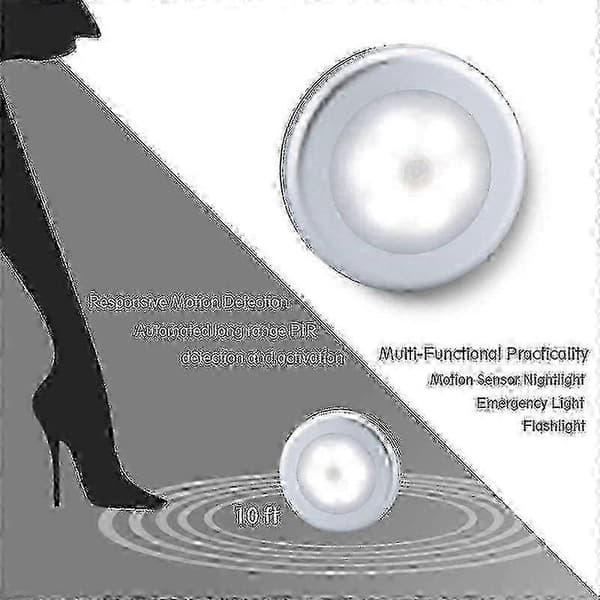 3 trådlösa 6 LED mänsklig sensor utomhuslampa
