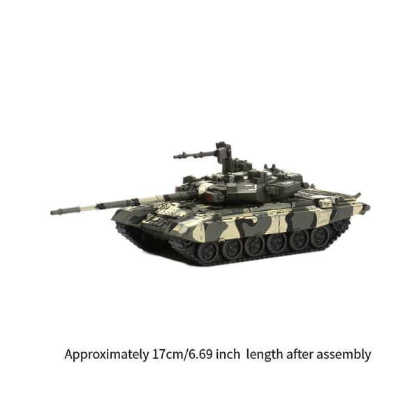 [RM]1/48 russisk T90 stridsvognmodell, stridsvognbil 4D-modell for barn, jenter, småbarn Green 17cm