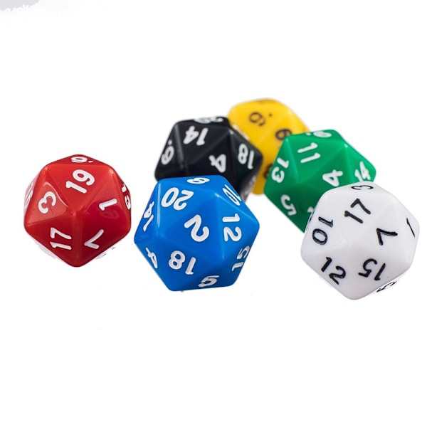 18 st Tjugosidiga Tärningar D20 För MTG DND RPG D&D Party Casino Brädspel