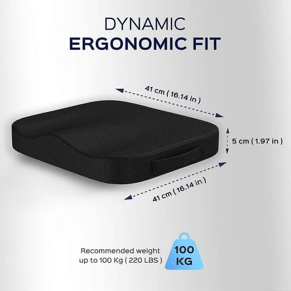 Kontor- og bilsædehynde - Ergonomisk og ortopædisk hukommelsesskumhynde
