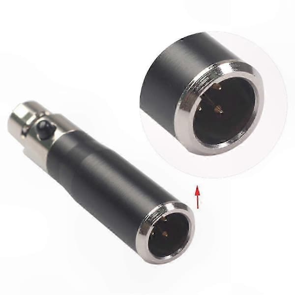 3-bens XLR han til 4-bens hun o Adapterstik til Hi-Fi signalomdannelse black