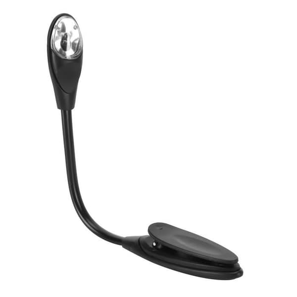 Boklys - GOTOTOP - Mini leselampe - LED - Fleksibel - Sikkerhetsklemme