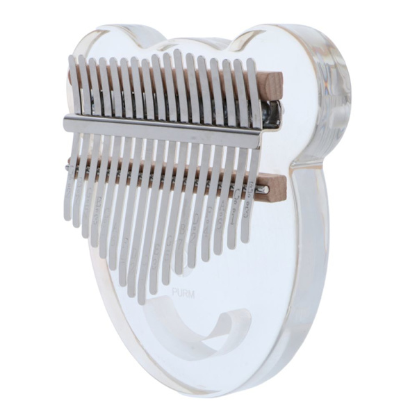 Bärbar 17 Tangenter Kristall Kalimba Mbira Tumme Piano För Musikälskare Björn