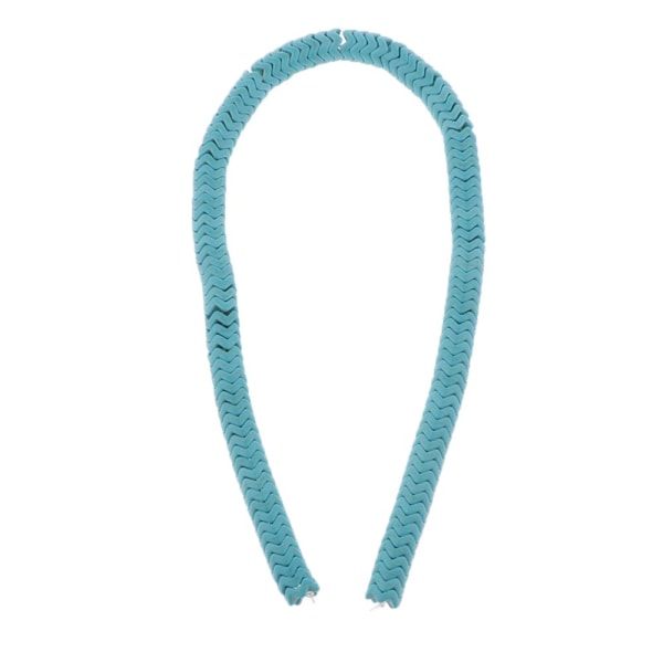 120st turkos Howlite Loose Wave Spacer Beads DIY smycken gör blå