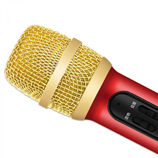Trådlös dator DJ KTV Karaoke Kondensatormikrofon Live Mikrofon För Android Röd
