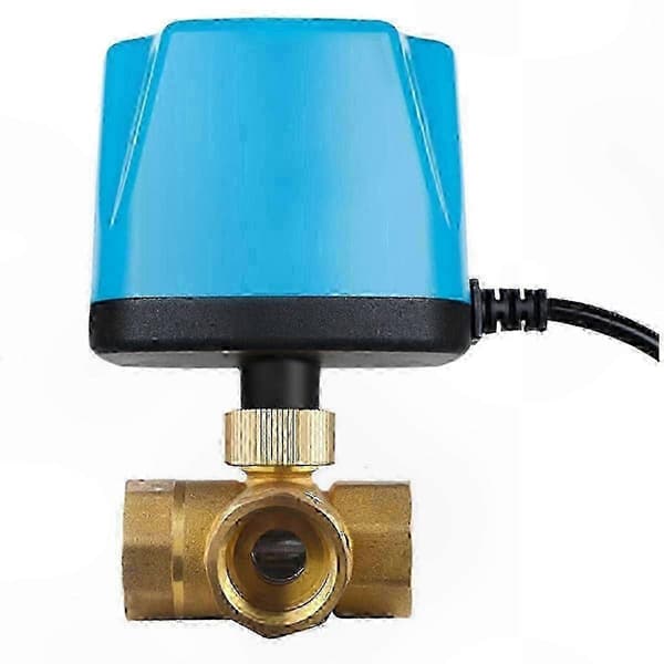 1 tomme DN25 normalt lukket elektrisk kugleventil til væskekontrol Blue  Gold