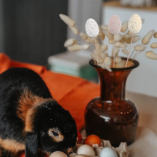 Påskägg Träd Dekor Påskägg 27st Konstgjorda Ägg Stjälkar Dekorativa Fläckiga Ägg Kvistgrenar Påskgrenar Påsk Fläckiga Äggpinnar