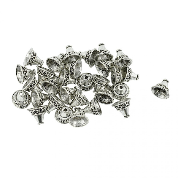 30 DIY Smycken Tib Silver 14x12 Mm Distanser Kilände Hänge Pärlhatt