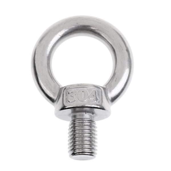 304 rostfritt stål DIN 580 axel till axel marint käft M20 x 28mm
