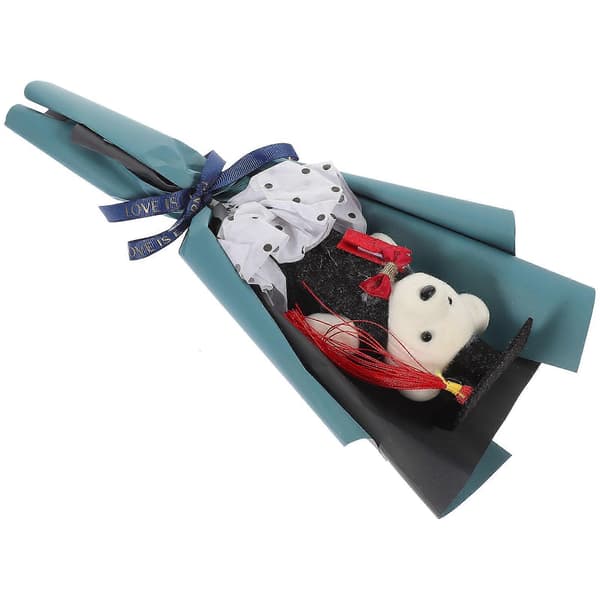 [RM]Graduation Bear Bouquet Bjørnedukke Ornament til Dimissionsgave
