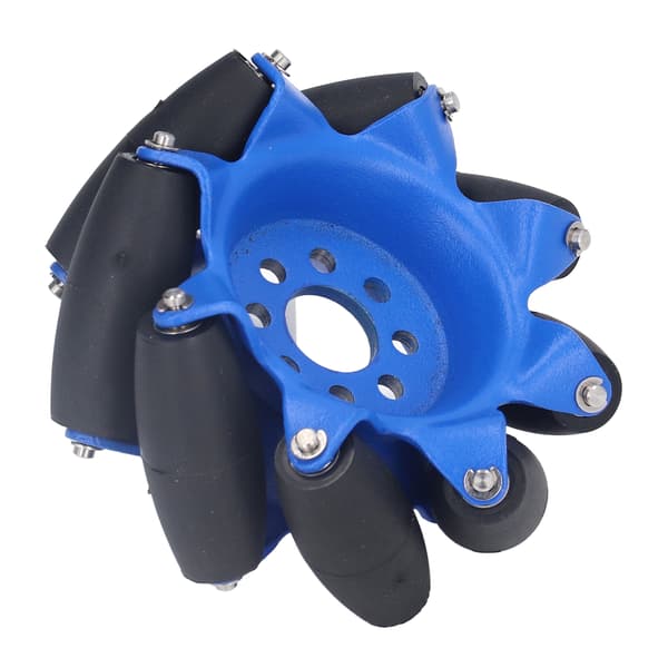 3-tommer 45° Omnihjul med 8 TPU Gummidrivruller Industrielle Robot Bildeler Venstre 5606‑0100‑0076