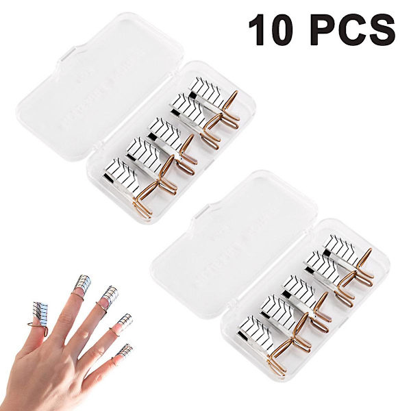 10 Stycken Återanvändbara Nagelkonst Förlängningsformar Guide Skydd