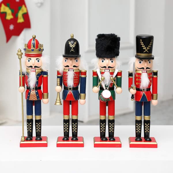 [RM]Klassisk Nøtteknekkerfigur, Elegant Dekor til Ditt Festlige Hjem, Håndmalt Nøtteknekker til Jul